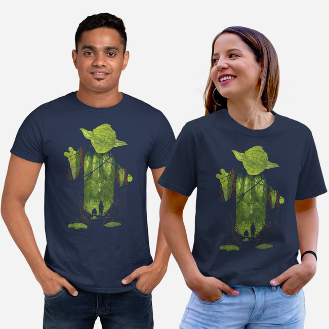 The Jedi Master-Unisex-Basic-Tee-dalethesk8er