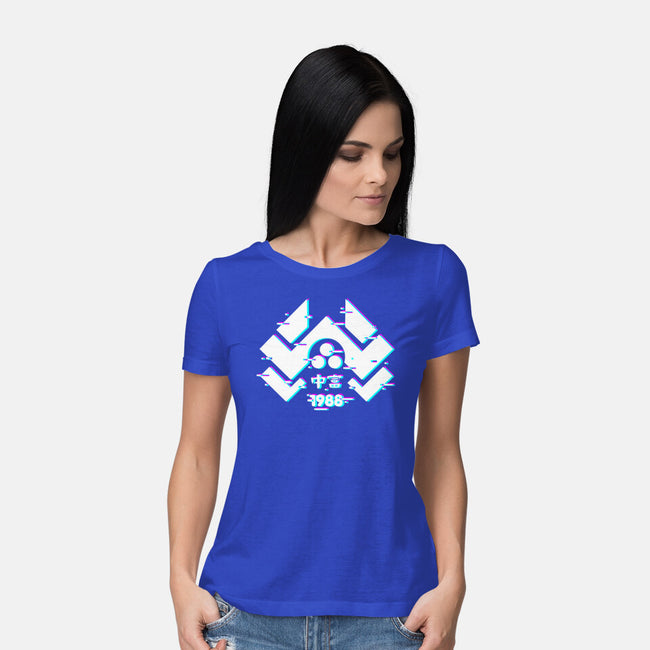 Glitch Nakatomi-Womens-Basic-Tee-spoilerinc