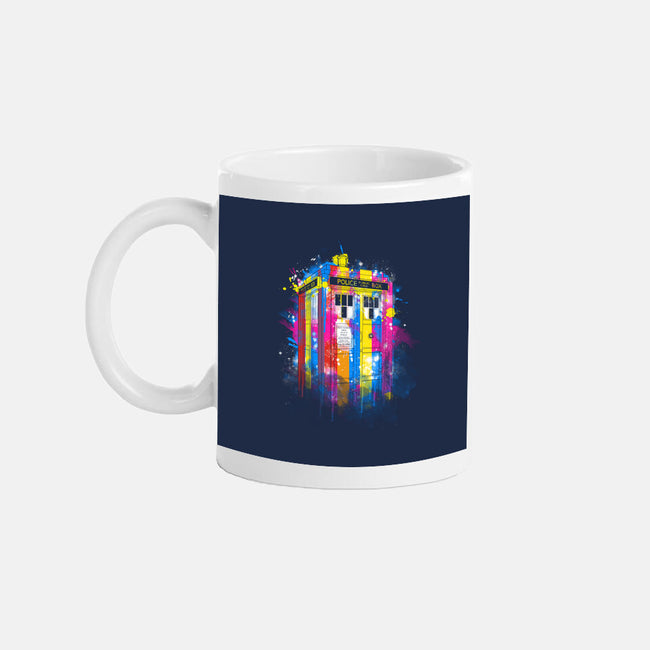 Rainbow Tardis-None-Mug-Drinkware-kharmazero