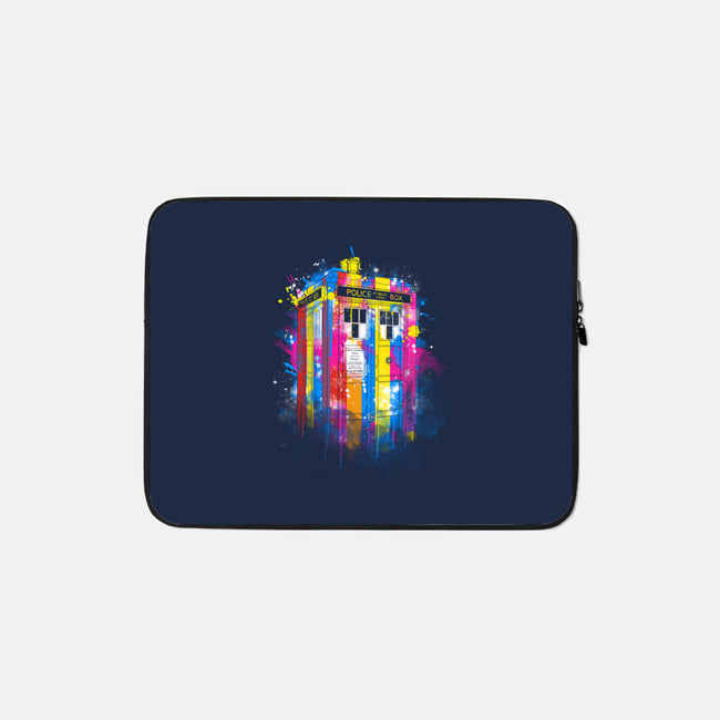 Rainbow Tardis-None-Zippered-Laptop Sleeve-kharmazero