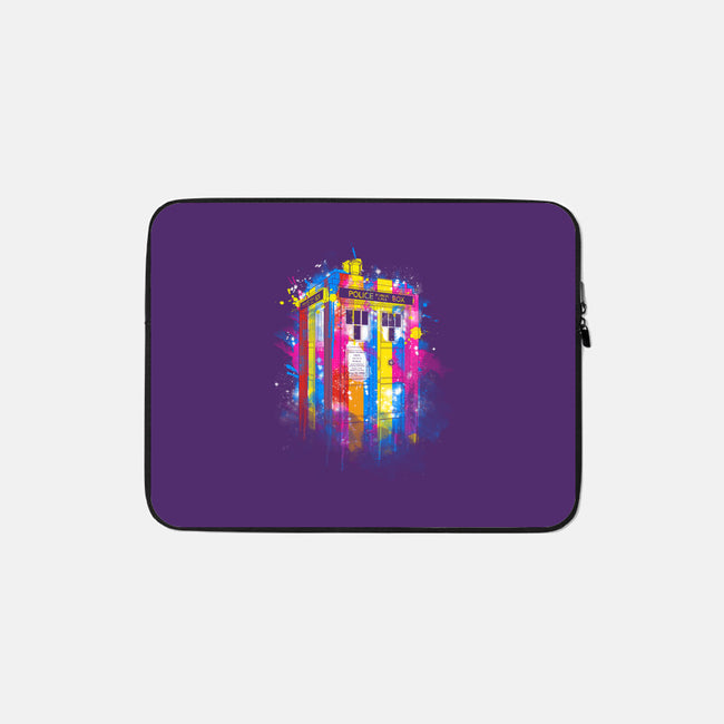 Rainbow Tardis-None-Zippered-Laptop Sleeve-kharmazero