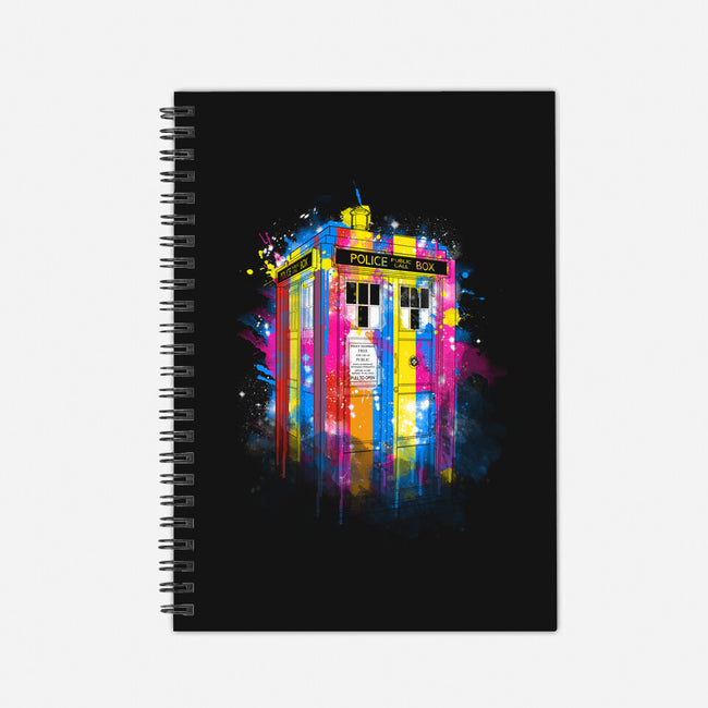 Rainbow Tardis-None-Dot Grid-Notebook-kharmazero