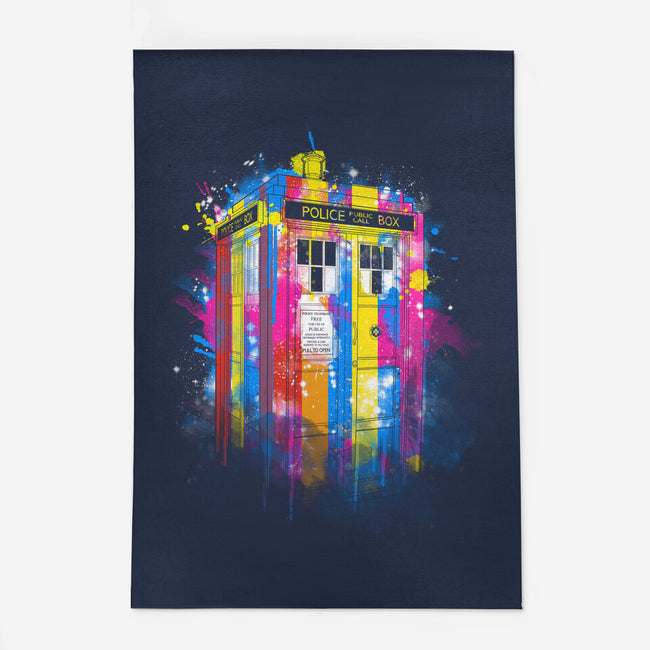 Rainbow Tardis-None-Indoor-Rug-kharmazero