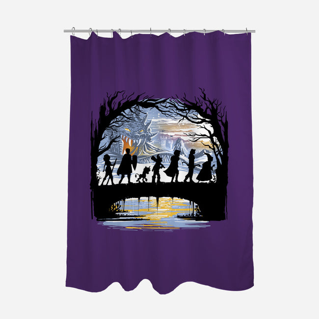 The Fellowship Of The Dungeons-None-Polyester-Shower Curtain-zascanauta