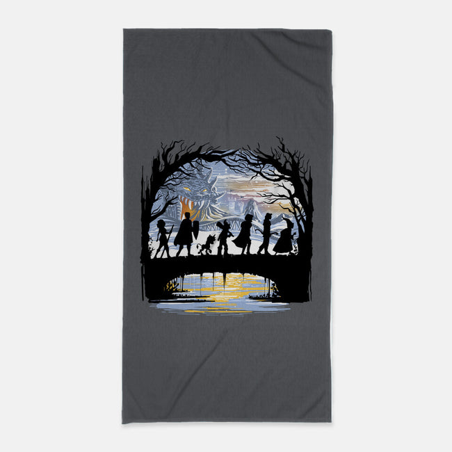 The Fellowship Of The Dungeons-None-Beach-Towel-zascanauta