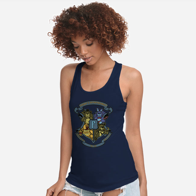 Freddy's Entertainment-Womens-Racerback-Tank-Astrobot Invention