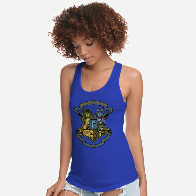 Freddy's Entertainment-Womens-Racerback-Tank-Astrobot Invention