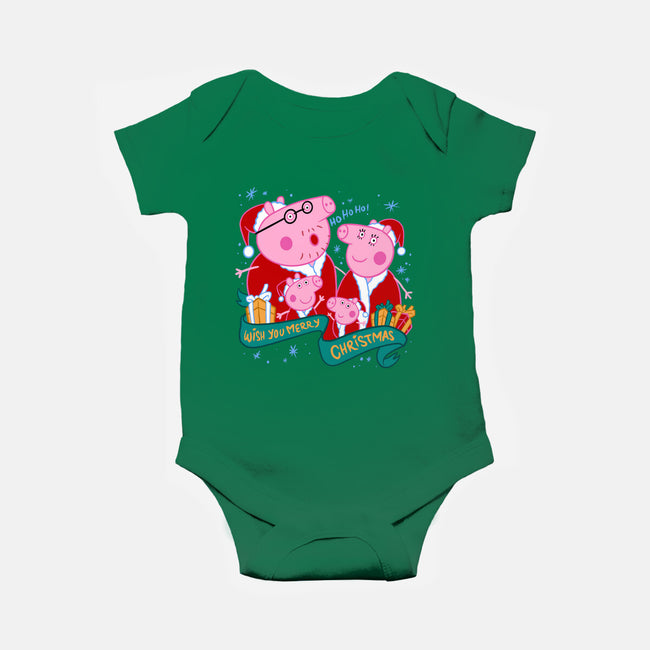 Christmas Family-Baby-Basic-Onesie-spoilerinc