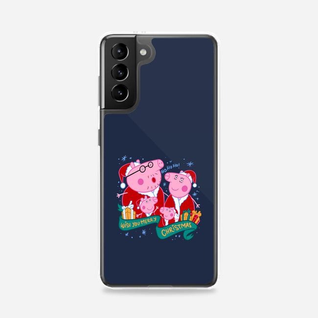 Christmas Family-Samsung-Snap-Phone Case-spoilerinc