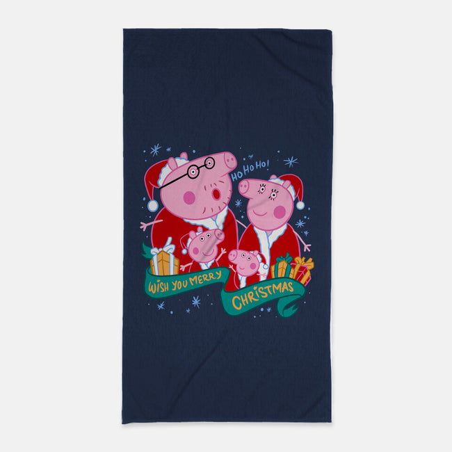 Christmas Family-None-Beach-Towel-spoilerinc