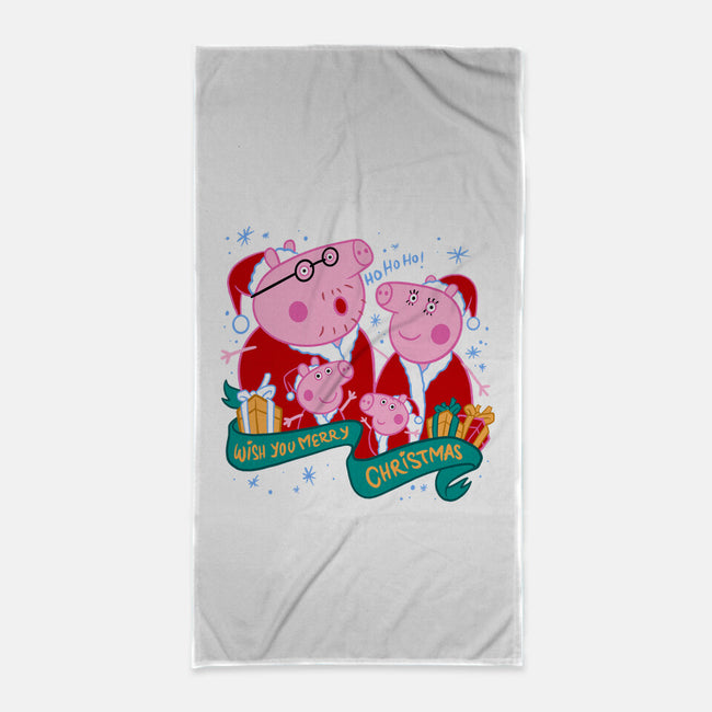 Christmas Family-None-Beach-Towel-spoilerinc