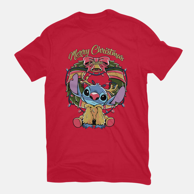 Stitch Christimas-Youth-Basic-Tee-Nihon Bunka