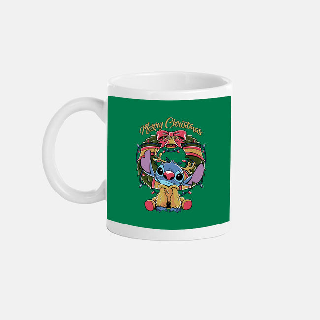 Stitch Christimas-None-Mug-Drinkware-Nihon Bunka