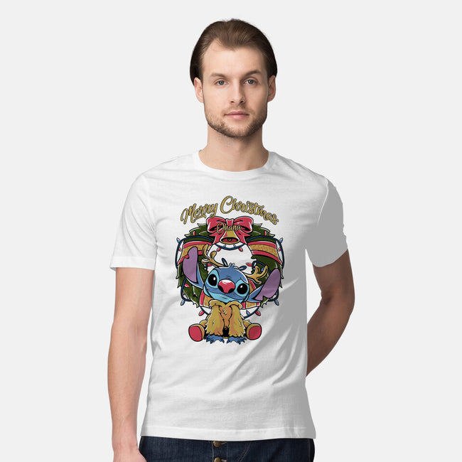 Stitch Christimas-Mens-Premium-Tee-Nihon Bunka