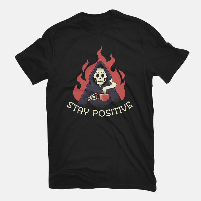 Death Drinking Coffee-Mens-Premium-Tee-tobefonseca