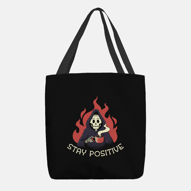 Death Drinking Coffee-None-Basic Tote-Bag-tobefonseca