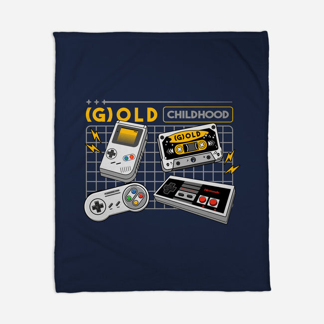 Gold Childhood-None-Fleece-Blanket-spoilerinc