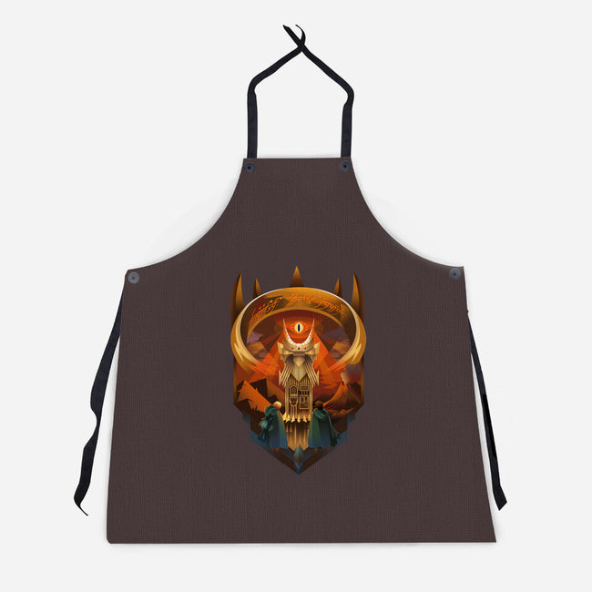 Art Deco Dark Tower-Unisex-Kitchen-Apron-daobiwan