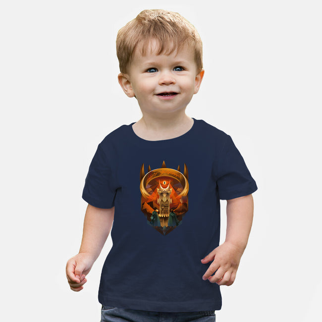 Art Deco Dark Tower-Baby-Basic-Tee-daobiwan