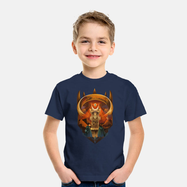 Art Deco Dark Tower-Youth-Basic-Tee-daobiwan