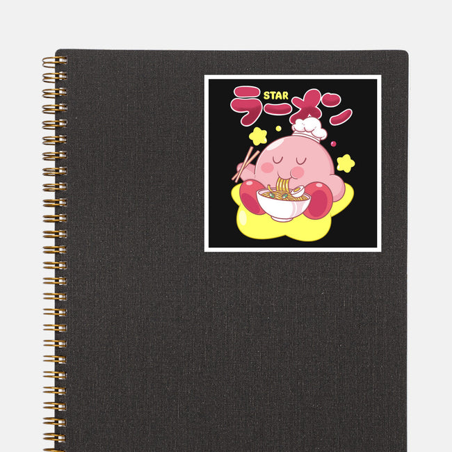 Kirby Star Ramen-None-Glossy-Sticker-Tri haryadi