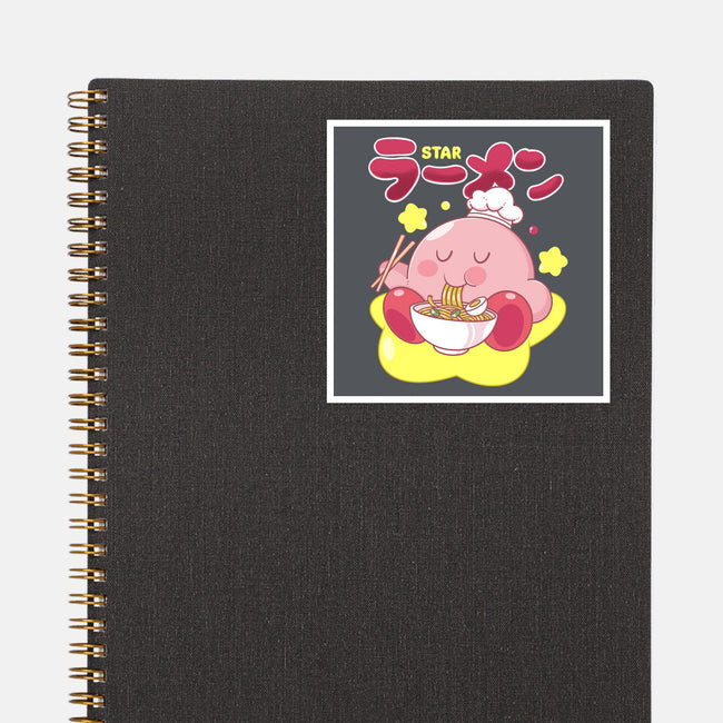 Kirby Star Ramen-None-Glossy-Sticker-Tri haryadi