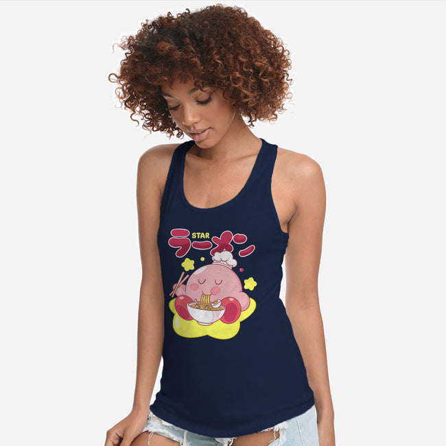 Kirby Star Ramen-Womens-Racerback-Tank-Tri haryadi