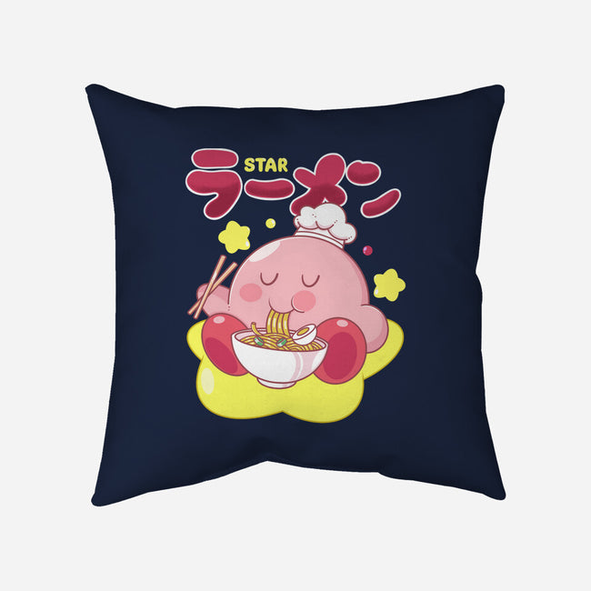 Kirby Star Ramen-None-Removable Cover-Throw Pillow-Tri haryadi