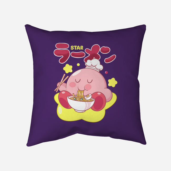 Kirby Star Ramen-None-Removable Cover-Throw Pillow-Tri haryadi