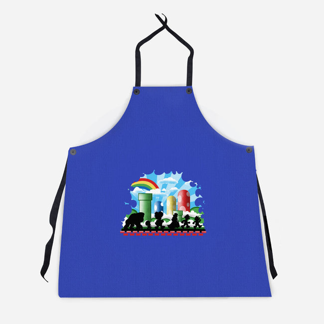 The Fellowship Of The Plumbers-Unisex-Kitchen-Apron-zascanauta