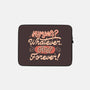 Humans Whatever Cats Forever-None-Zippered-Laptop Sleeve-tobefonseca