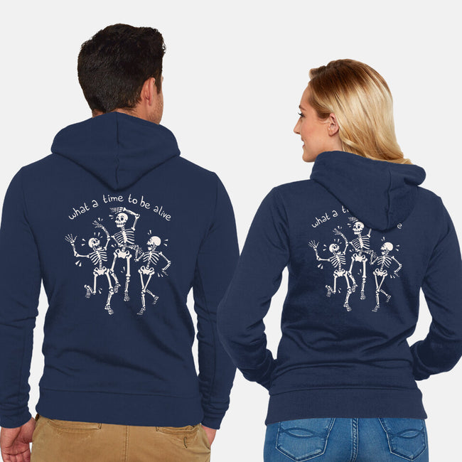 A Time To Be Alive-Unisex-Zip-Up-Sweatshirt-tobefonseca