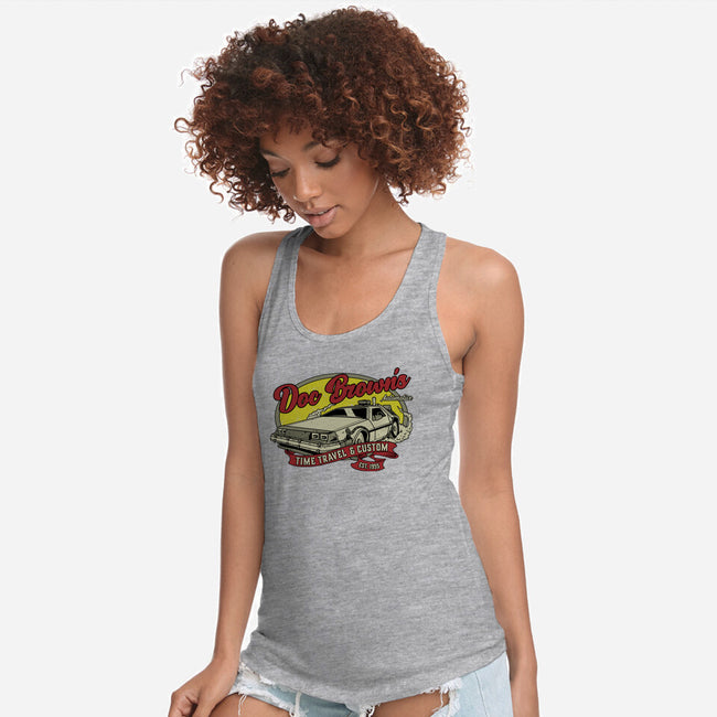 Doc's Automotive-Womens-Racerback-Tank-retrodivision