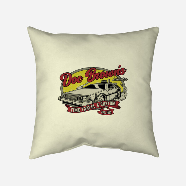 Doc's Automotive-None-Removable Cover-Throw Pillow-retrodivision