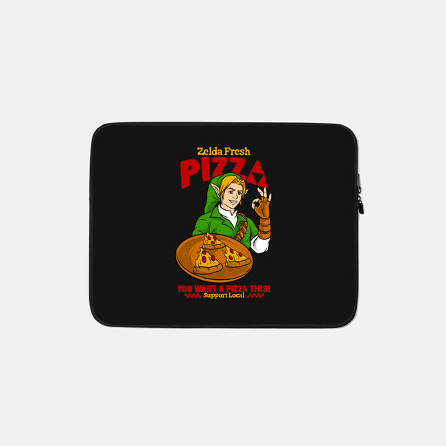 Fresh Pizza-None-Zippered-Laptop Sleeve-spoilerinc