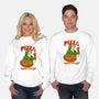 Fresh Pizza-Unisex-Crew Neck-Sweatshirt-spoilerinc