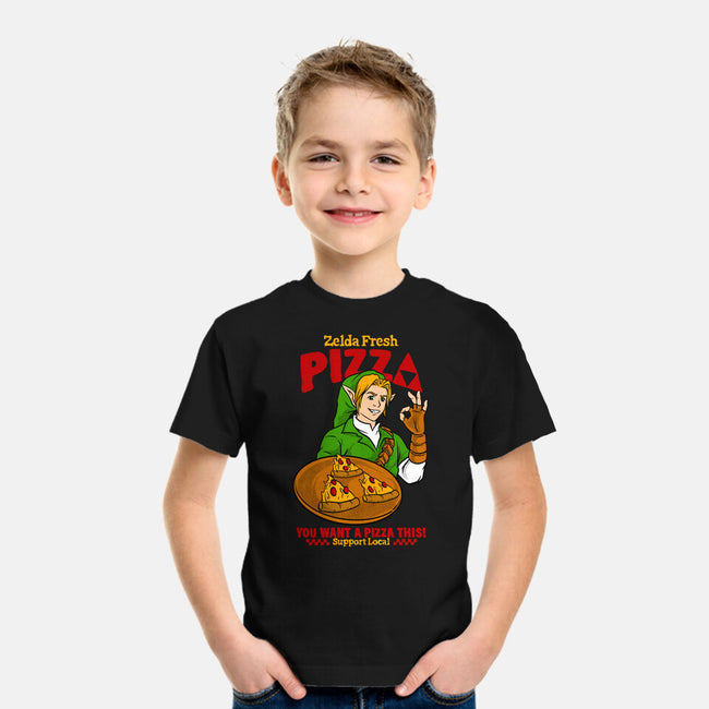 Fresh Pizza-Youth-Basic-Tee-spoilerinc