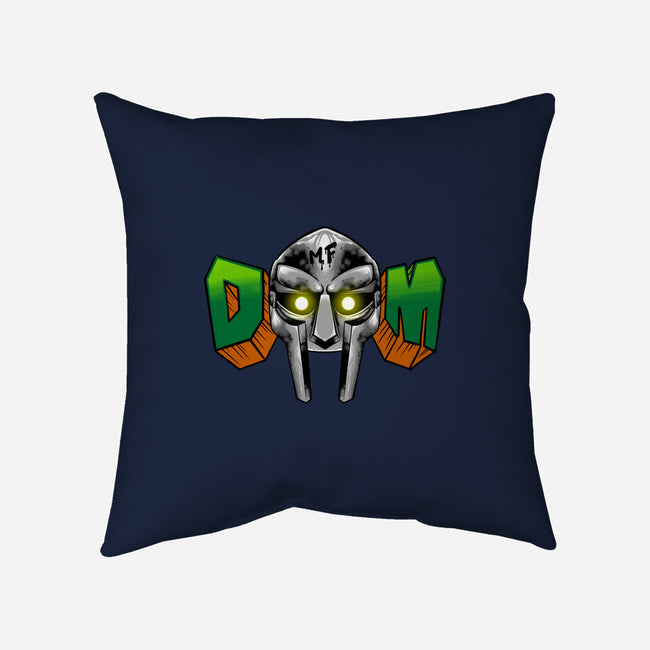 Doom Mask-None-Removable Cover-Throw Pillow-spoilerinc