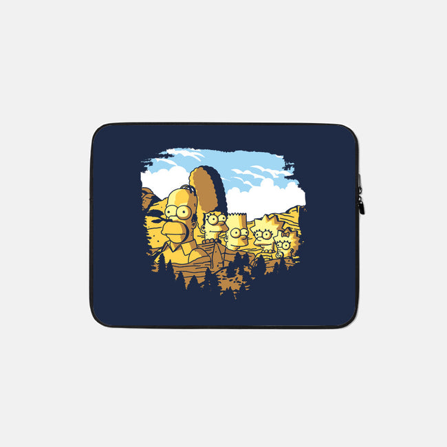 Mount Simpsons-None-Zippered-Laptop Sleeve-dalethesk8er