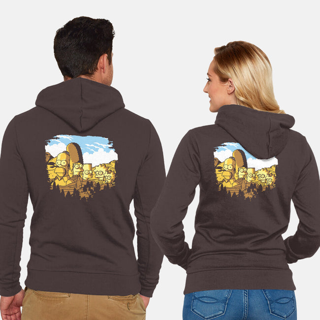 Mount Simpsons-Unisex-Zip-Up-Sweatshirt-dalethesk8er