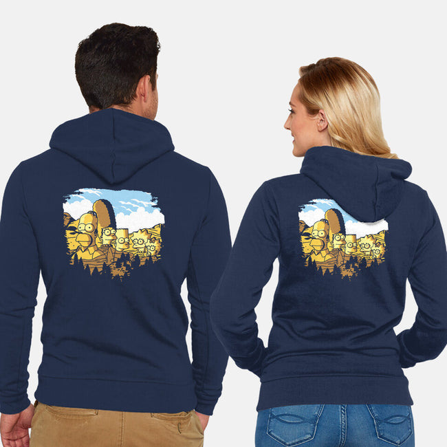 Mount Simpsons-Unisex-Zip-Up-Sweatshirt-dalethesk8er