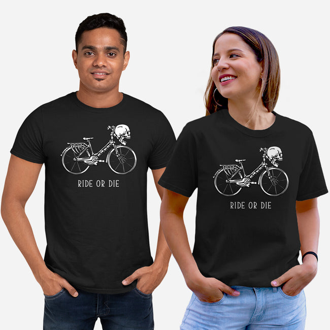 Bike Skeleton-Unisex-Basic-Tee-tobefonseca