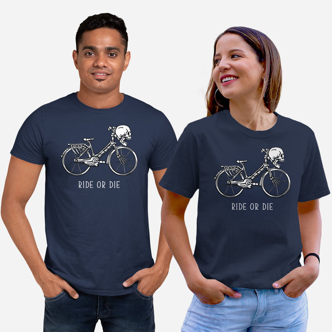 Bike Skeleton-Unisex-Basic-Tee-tobefonseca