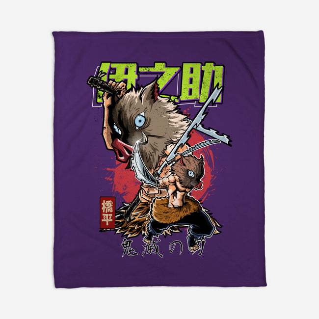 The Inosuke Blades-None-Fleece-Blanket-Diego Oliver