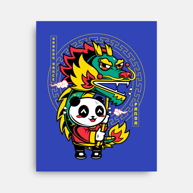 Dragon Dance Panda-None-Stretched-Canvas-krisren28