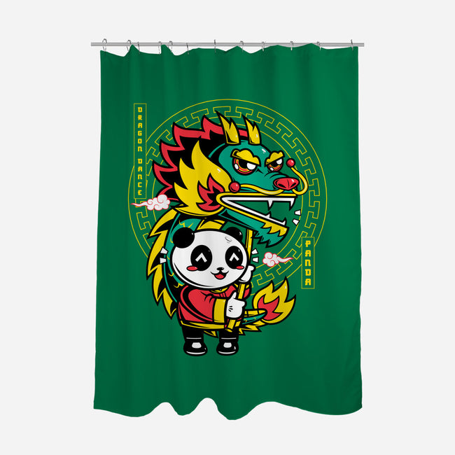 Dragon Dance Panda-None-Polyester-Shower Curtain-krisren28