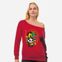 Dragon Dance Panda-Womens-Off Shoulder-Sweatshirt-krisren28