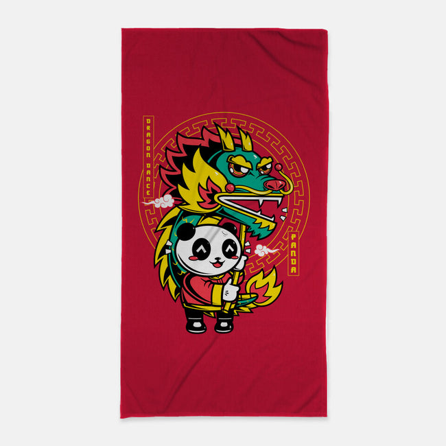 Dragon Dance Panda-None-Beach-Towel-krisren28