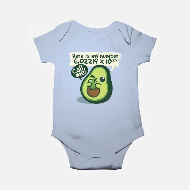 Call Me Avocado Number-Baby-Basic-Onesie-NemiMakeit