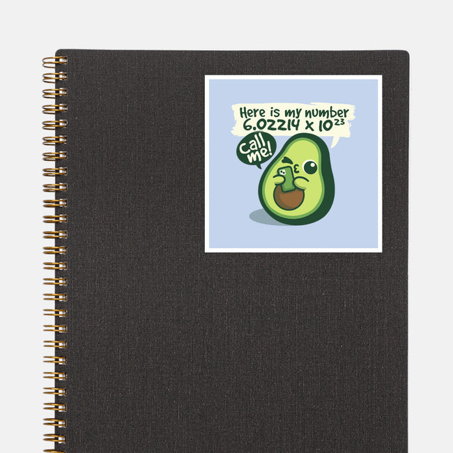 Call Me Avocado Number-None-Glossy-Sticker-NemiMakeit